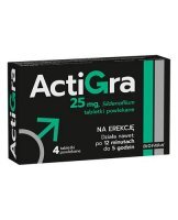 Actigra Forte 50 mg, 4 tabletki powlekane