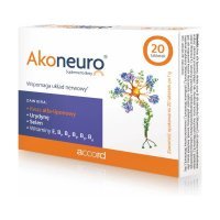 Akoneuro - wspomaga układ nerwowy, 20 tabletek