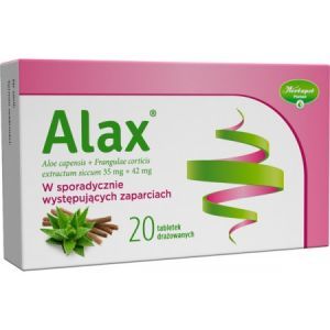 Alax 35mg+42mg, 20 tabletek drażowanych