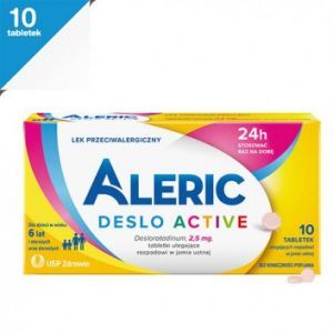 Aleric Deslo Active 2,5mg, 10 tabletek rozpadających się w jamie ustnej