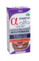 ALFA Diabetic Mild, specjalistyczny antybakteryjny płyn do płukania jamy ustnej dla diabetyków,  200ml