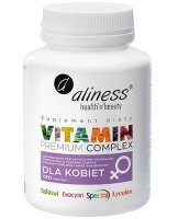 Aliness, Vitamin Premium Complex dla kobiet, 120 tabletek
