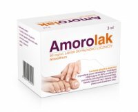 Amorolak 50 mg/ ml, przeciwgrzybiczy lakier do paznokci, 3 ml