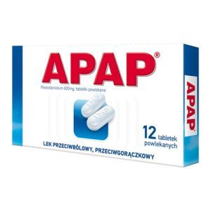 Apap, 12 tabletek