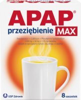 Apap Przeziębienie Max(1000 mg + 50 mg + 12,2 mg)/saszetkę, 8 saszetek