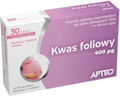 Apteo, Kwas foliowy, 30 tabletek