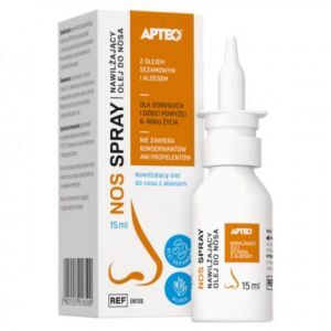 ApteoCare, Nos Spray nawilżający olejek do nosa, 15ml