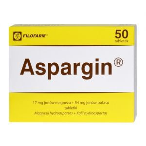 Aspargin 50 tabletek