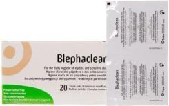 Blephaclean, Chusteczki hipoalergiczne do higieny powiek, 20 sztuk