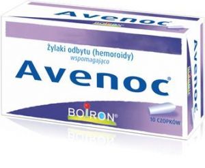Boiron, Avenoc - przynosi ulgę w hemoroidach, 10 czopków