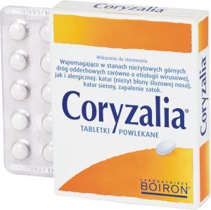 Boiron, Coryzalia wspomaga leczenie kataru, 40 tabletek