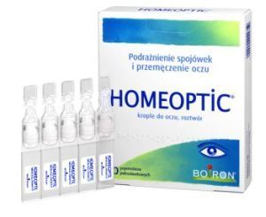 Boiron, Homeoptic krople do oczu, 10 ampułek po 0,4 ml Data ważności 31.10.2022 r