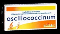 Boiron, Oscillococcinum na objawy grypy, mikrogranulki, 6 dawek