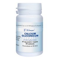 Calcium gluconicum, 50 tabletek