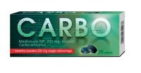 Carbo medicinalis MF 250 mg, 20 tabletek