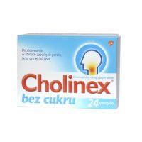 Cholinex bez cukru 24 pastylek do ssania