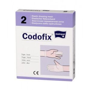 CODOFIX numer 2, elastyczna siatka opatrunkowa, 2cmx1m, na palec i dłoń, 1 sztuka