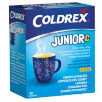 Coldrex Junior C o smaku cytrynowym, 10 saszetek
