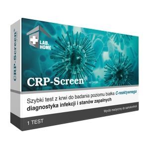 CRP-Screen, ultraczuły test CRP (8-100 mg/L) z krwi, diagnostyka infekcji i stanów zapalnych, 1 sztuka