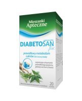 Diabetosan - prawidłowy metabolizm cukrów, 20 saszetek a 2g