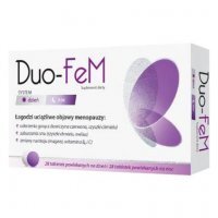 Duo-Fem System Dzień i Noc, Łagodzenie uciążliwych objawów menopauzy,  2x28 tabletek