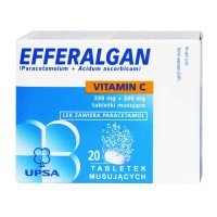 Efferalgan 330mg z witaminą C, 20 tabletek musujących