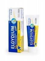 Elgydium Kids, Pasta żel do mycia zębów mlecznych 2 -6 lat, bananowa 50ml