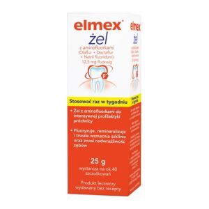 Elmex, Żel do fluoryzacji zębów, 25g