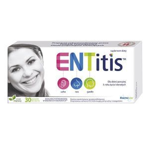 ENTitis, dla dzieci powyżej 3 roku i dorosłych, smak miętowy, 30 pastylek do ssania