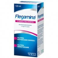 Flegamina 4 mg/ 5 ml, syrop, smak malinowy, 120 ml