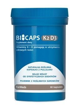 ForMeds, Bicaps K2 MK-7 (100 µg) + D3 (2 000 IU), 60 kapsułek