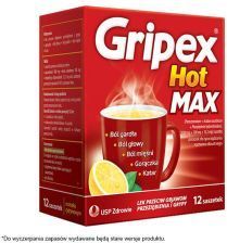 Gripex Hot Max, 12 saszetek