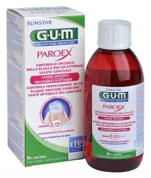 Gum Sunstar, Paroex Płukanka 0,12% Chlorheksydyny, 300ml