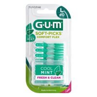 Gum Sunstar, Soft-Picks Comfort Flex szczoteczki międzyzębowe, rozmiar Large, 40 sztuk