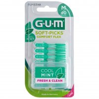 Gum Sunstar, Soft-Picks Comfort Flex szczoteczki międzyzębowe, rozmiar Medium, 40 sztuk