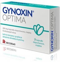 Gynoxin Optima 200mg, 3 kapsułki dopochwowe