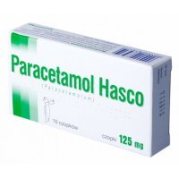 Hasco-Lek, Paracetamol 125mg, 10 czopków doodbytniczych