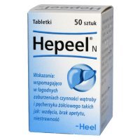 Heel, Hepeel N, na wątrobę, 50 tabletek podjęzykowych
