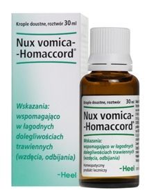 Heel, Nux Vomica - Homaccord, na dolegliwości żołądkowo-jelitowe, krople 30 ml