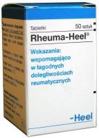 HEEL Rheuma-Heel - wspomagająco w łagodnych dolegliwościach reumatycznych,  50 tabletek