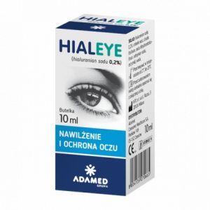 Hialeye 0,2%, nawilżające krople do oczu, 10 ml