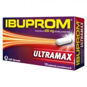 Ibuprom Ultramax 600 mg, 10 tabletek powlekanych