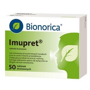 Imupret - na pierwsze objawy przeziębienia, 50 tabletek