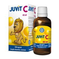 Juvit C 100 mg/ ml, krople doustne dla dzieci od 28 dnia życia, 40 ml