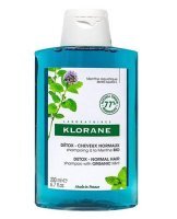 Klorane, detoksykacyjny szampon z organiczną miętą do włosów normalnych, 200 ml