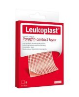 Leukoplast Cuticell Paraffin Plaster impregnowany parafiną, rozmiar 5 x 5cm, 5 sztuk