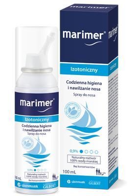 Marimer, woda morska izotoniczna, spray do nosa, od urodzenia, 100 ml