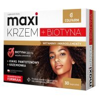 Maxi Krzem + Biotyna, 30 kapsułek