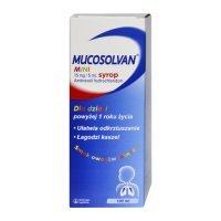 Mucosolvan Mini, syrop 0,015g/5ml, dla dzieci powyżej 1 roku życia, 100ml