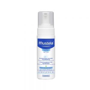 Mustela Bebe, szampon w piance zapobiegający ciemieniuszce, 150 ml